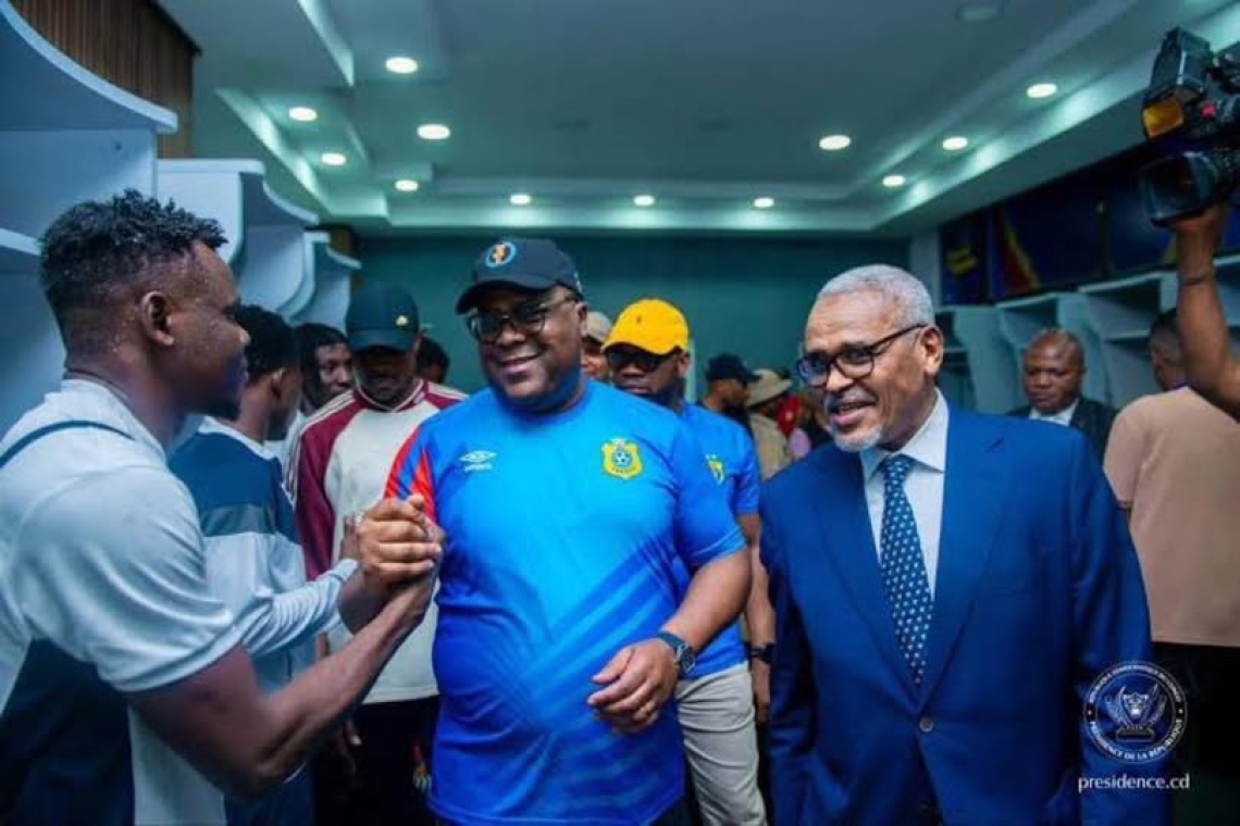 Félix Tshisekedi déjà à Houston comme 12e homme pour soutenir les Léopards